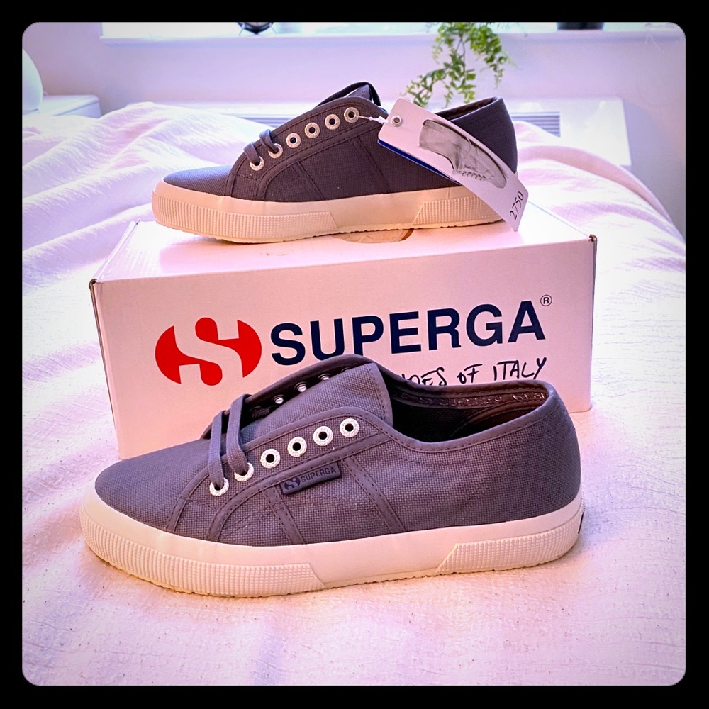 Dusty blue Superga classic sneaker sz 39 1/2